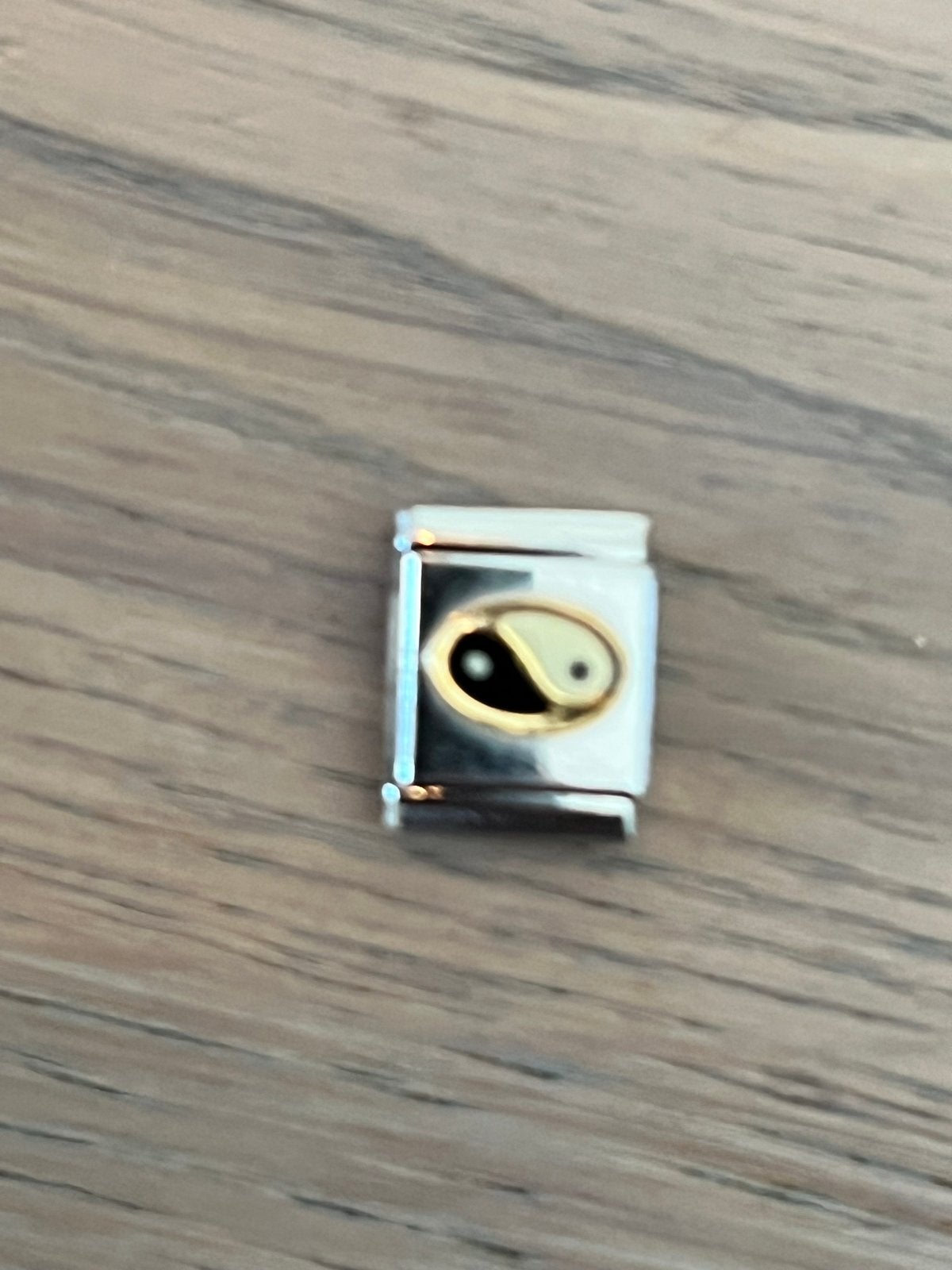 Nomination Big bedel met Yin Yang symbool, Overige merken, Overige materialen, Ophalen of Verzenden, Zo goed als nieuw