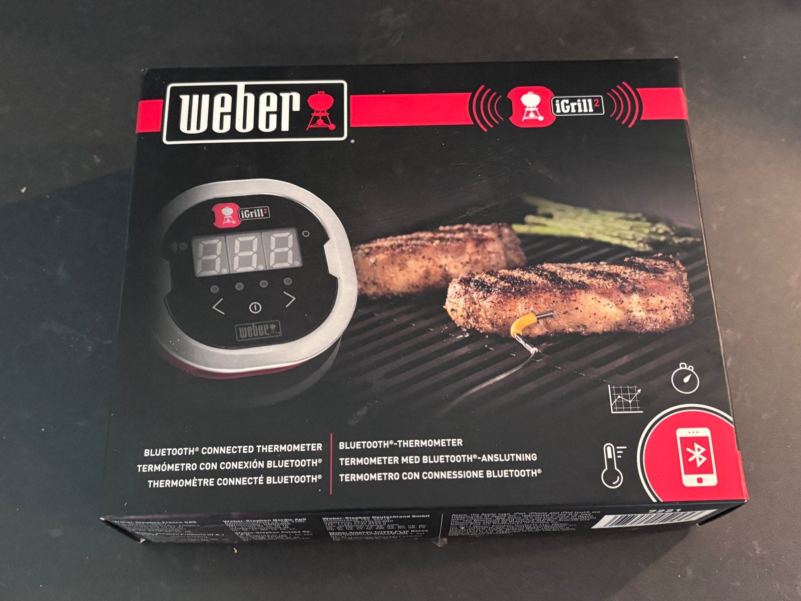 Weber iGrill 2 Bluetooth Thermometer - in doos, Tuin en Terras, Ophalen of Verzenden, Gebruikt