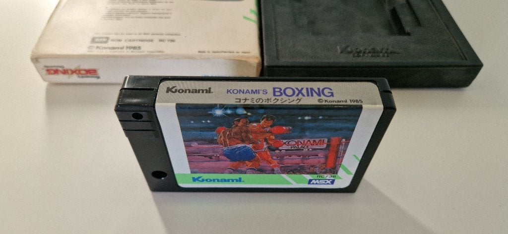 MSX Konami's Boxing RC736 1985 in doos - getest werkend, Ophalen of Verzenden