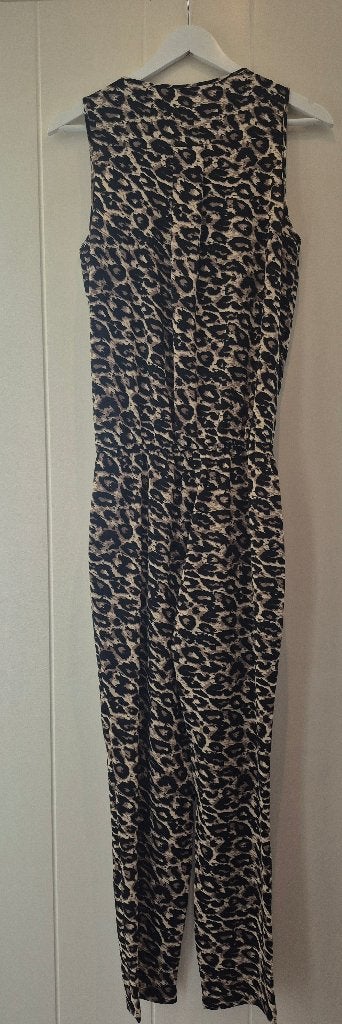 Jumpsuit panterprint mt xs, Kleding | Dames, Ophalen of Verzenden, Zo goed als nieuw, Maat 34 (XS) of kleiner, Bruin
