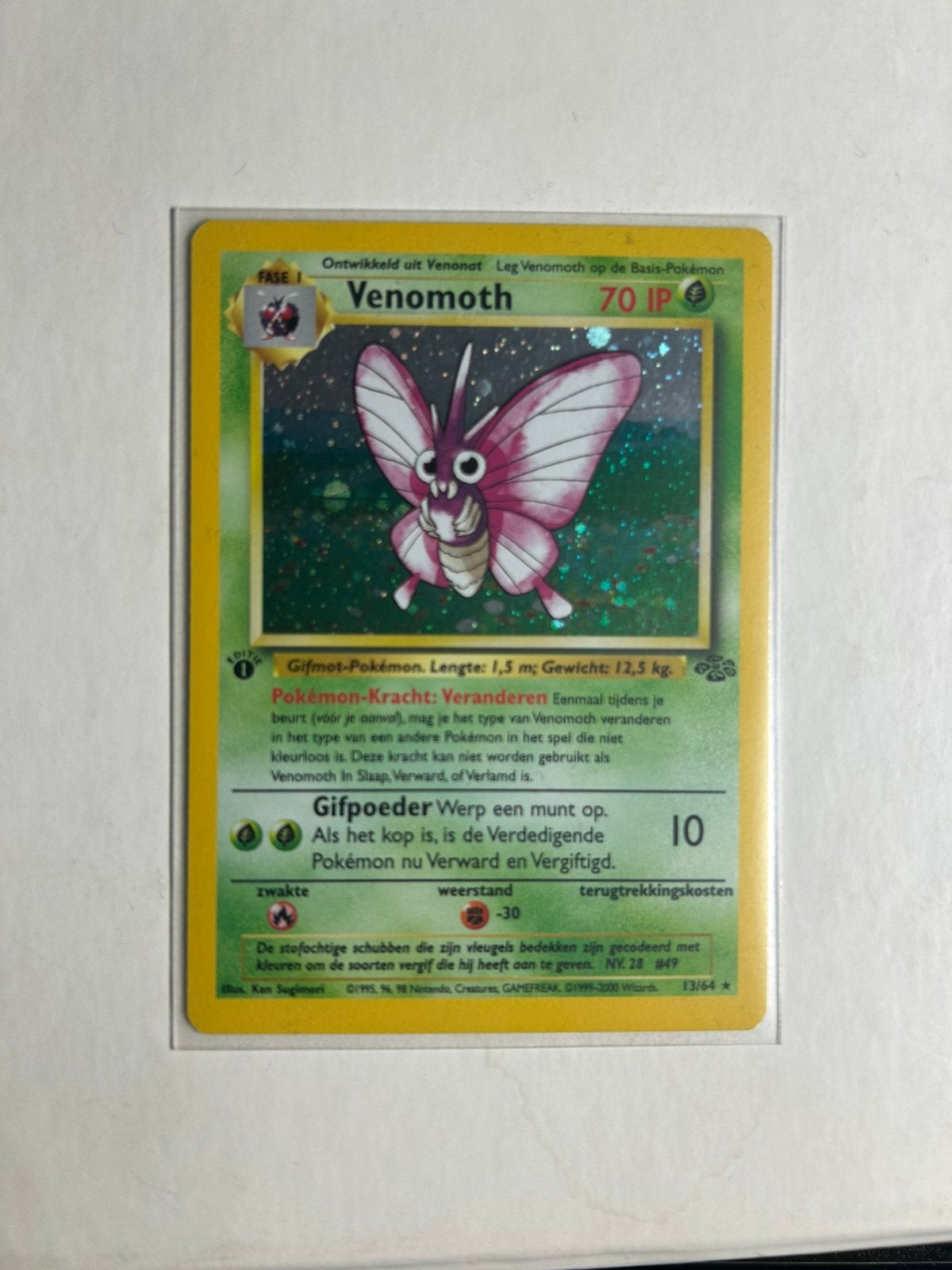 Venomoth (JU 13), Hobby en Vrije tijd, Verzamelkaartspellen | Pokémon, Ophalen, Zo goed als nieuw
