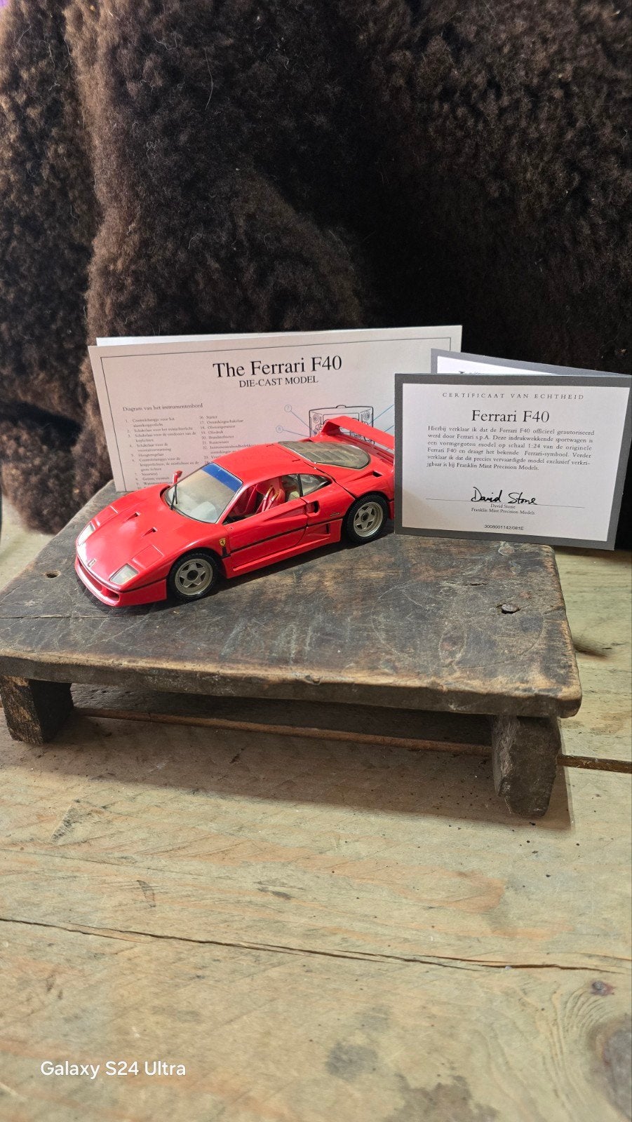 A16 > Ferrari F40
( Franklin Mint ), Ophalen of Verzenden, Nieuw, Overige merken