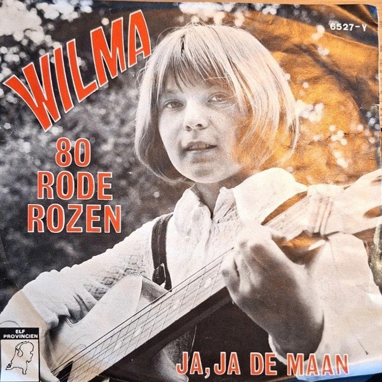 Wilma - 80 Rode Rozen / Ja, Ja De Maan (Vinyl Single), Ophalen of Verzenden, Gebruikt, Levenslied of Smartlap