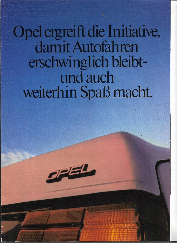 Brochure Opel Programma 1981 / 1982 (D)., Boeken, Auto's | Folders en Tijdschriften, Opel, Nieuw, Opel, Ophalen of Verzenden