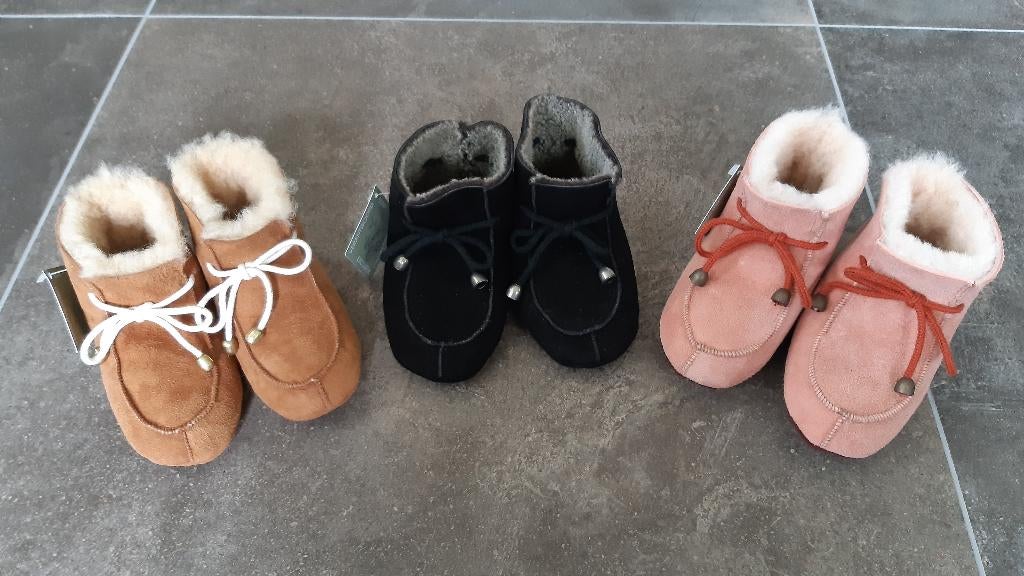 Kinderpantoffels Maat 24 Lamsbont Schaap Merino Texel, Jongen of Meisje, Coby Dogger Bontcouture, Overige typen, Nieuw