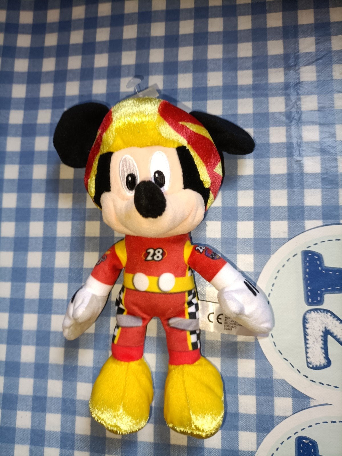 Minnie Mouse knuffel Formule I Disney Nicotoy 20 cm groot, Ophalen of Verzenden, Zo goed als nieuw, Overige typen