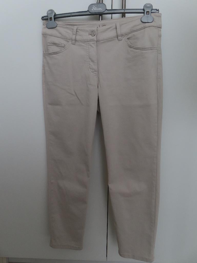 Gerry Weber 7/8 broek ecru  mt40 NIEUW, Maat 38/40 (M), Beige, Nieuw, Ophalen of Verzenden