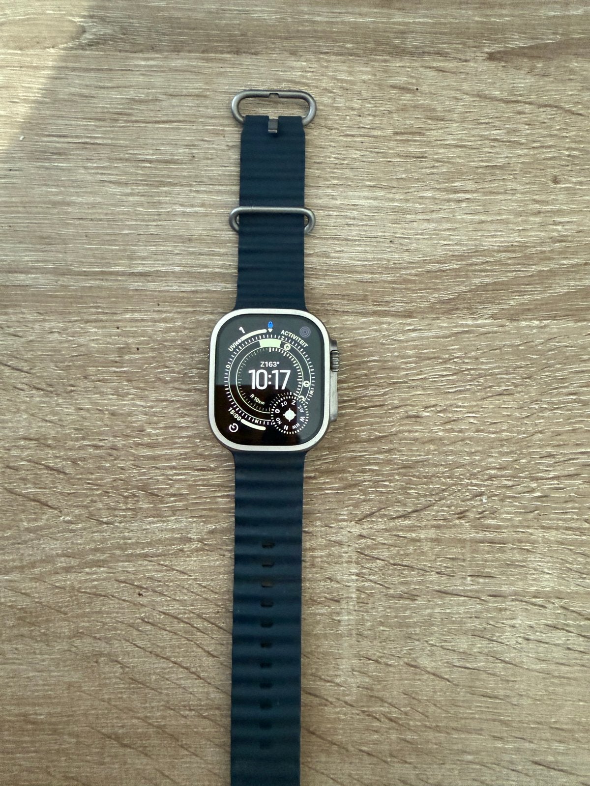 Apple Watch Ultra 2 met donkerblauwe band, Afstand, Blauw, IOS, Ophalen of Verzenden
