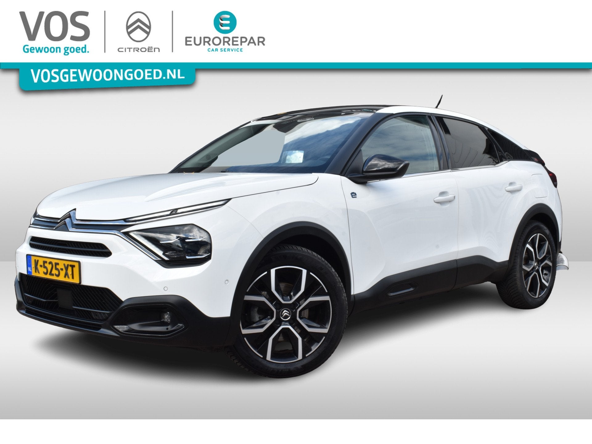 Citroën Ë-C4 Shine 50 kWh | SOH 91% | Navigatie | Aircondi, Auto's, Dealer onderhouden, 136 pk, Gebruikt, Zwart
