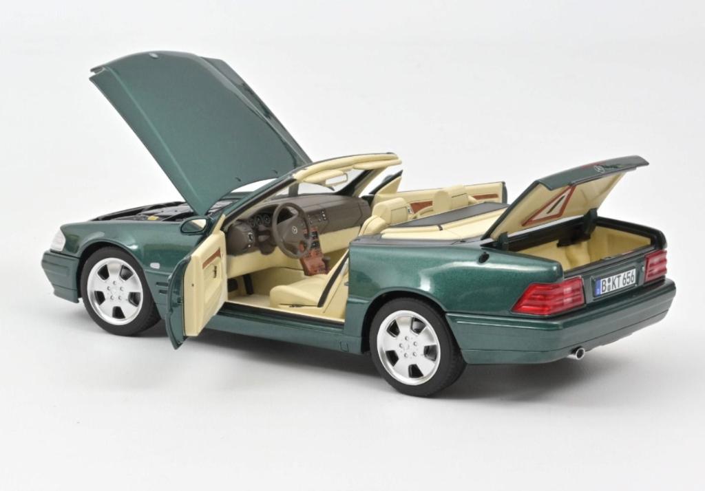 Mercedes Benz SL 500 1999 Groen met. 1/18 NOREV ref. 183753, Hobby en Vrije tijd, Modelauto's | 1:18, Verzenden, Nieuw, Auto, Norev