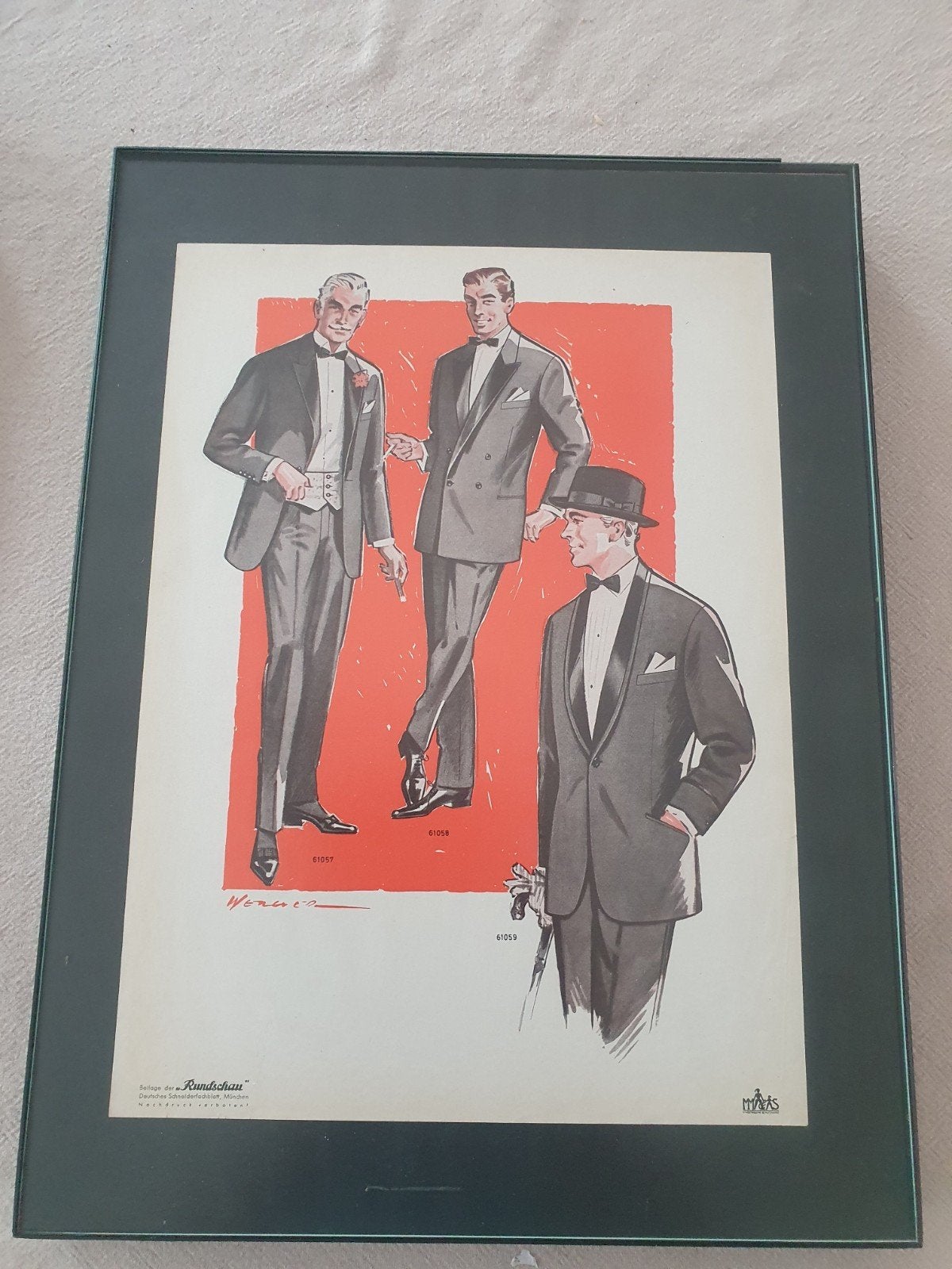 Vintage Mode-illustratie Heren (Formele Avondkleding), Ophalen