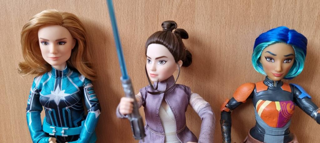 2 Star Wars en 1 Marvel Avengers barbie, Verzamelen, Ophalen of Verzenden, Zo goed als nieuw, Pop