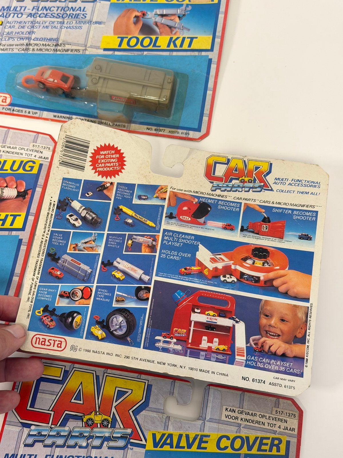Vintage 1988 Nasta Car Parts Micro Machines NOS speelgoed, P, P, P, Nieuw