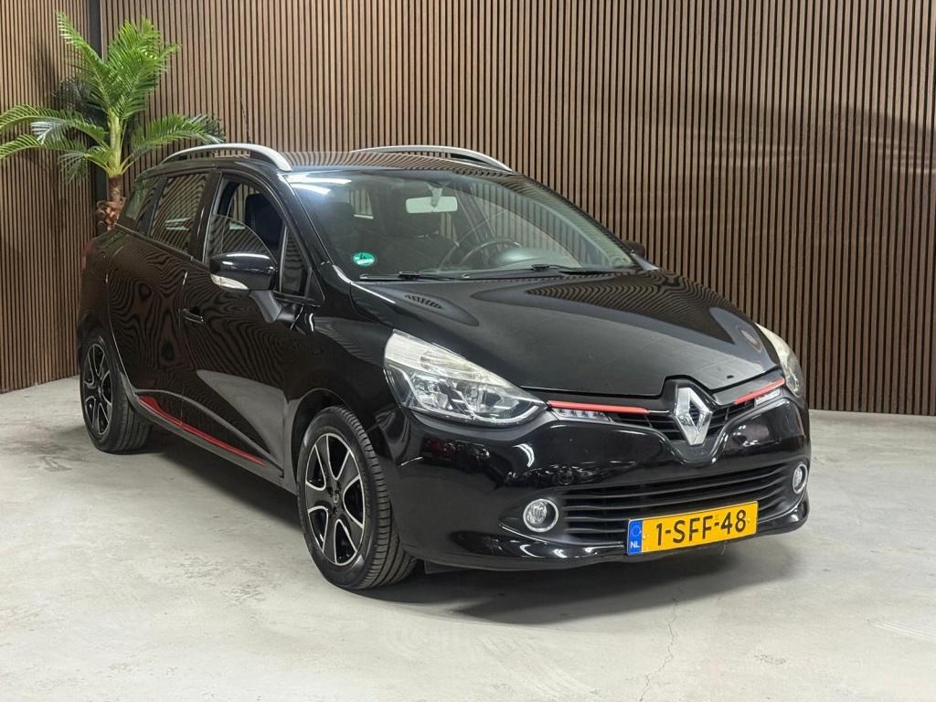 Renault Clio Estate 0.9 TCe Expression (bj 2013), Auto's, Renault, Voorwielaandrijving, Stof, Zwart, Origineel Nederlands