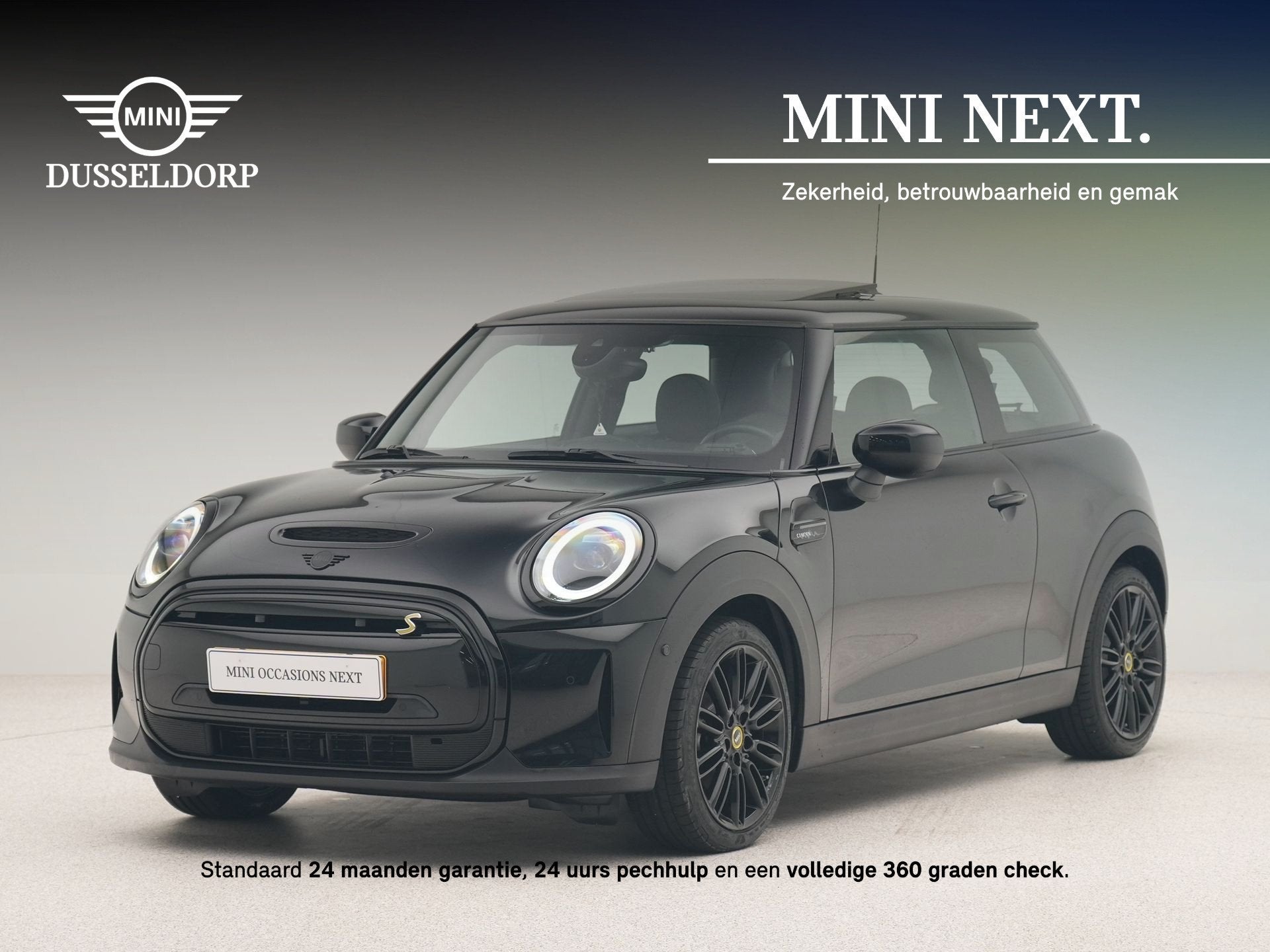 MINI Electric 3-deurs Camden Plus Accu conditie 100%, Auto's, Met garantie (alle), 4 stoelen, Leder en Stof, Origineel Nederlands