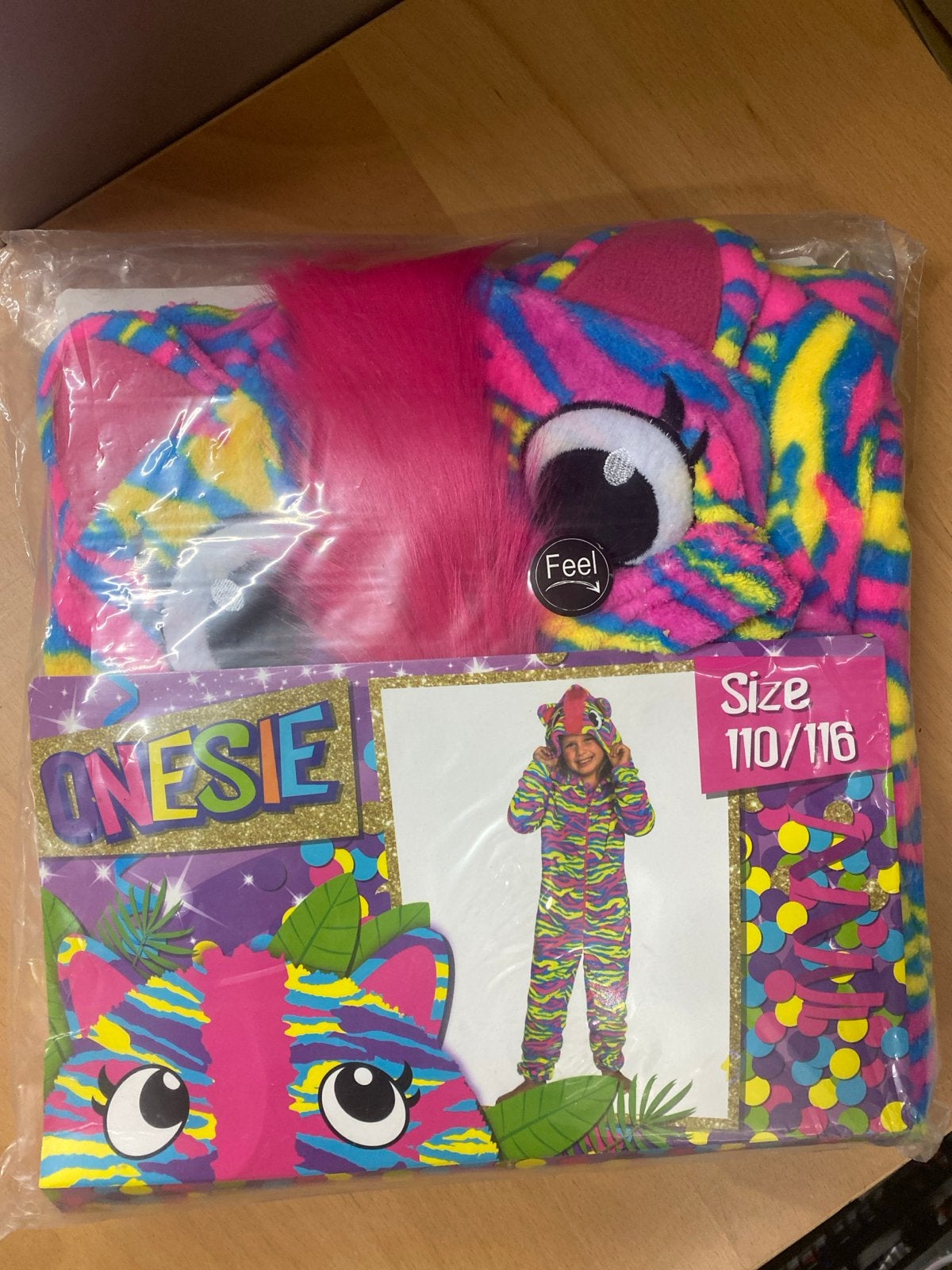 Nieuwe Onesie Tijgerprint Maat 110/116, Nacht- of Onderkleding, Jongen of Meisje, Onbekend, Nieuw