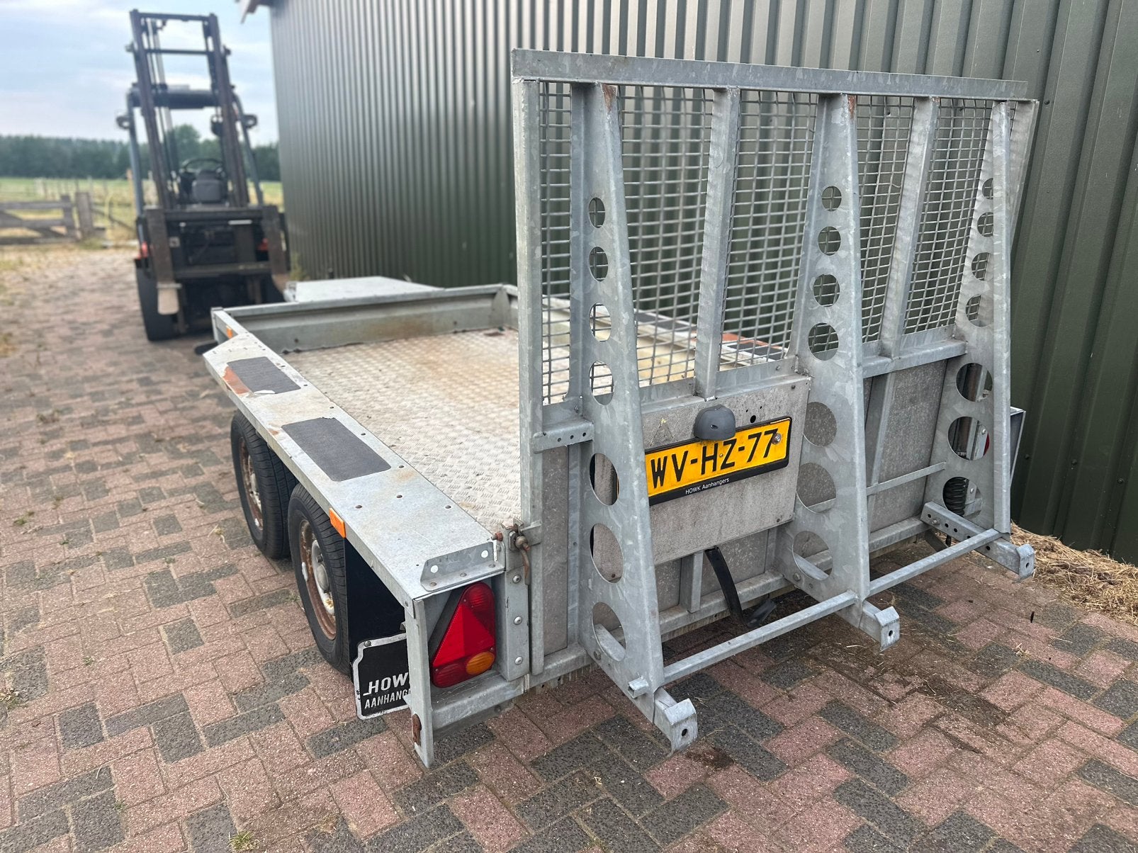 Ifor Williams machinetransporter koopje !!!, Auto diversen, Aanhangers en Bagagewagens, Ophalen of Verzenden, Zo goed als nieuw