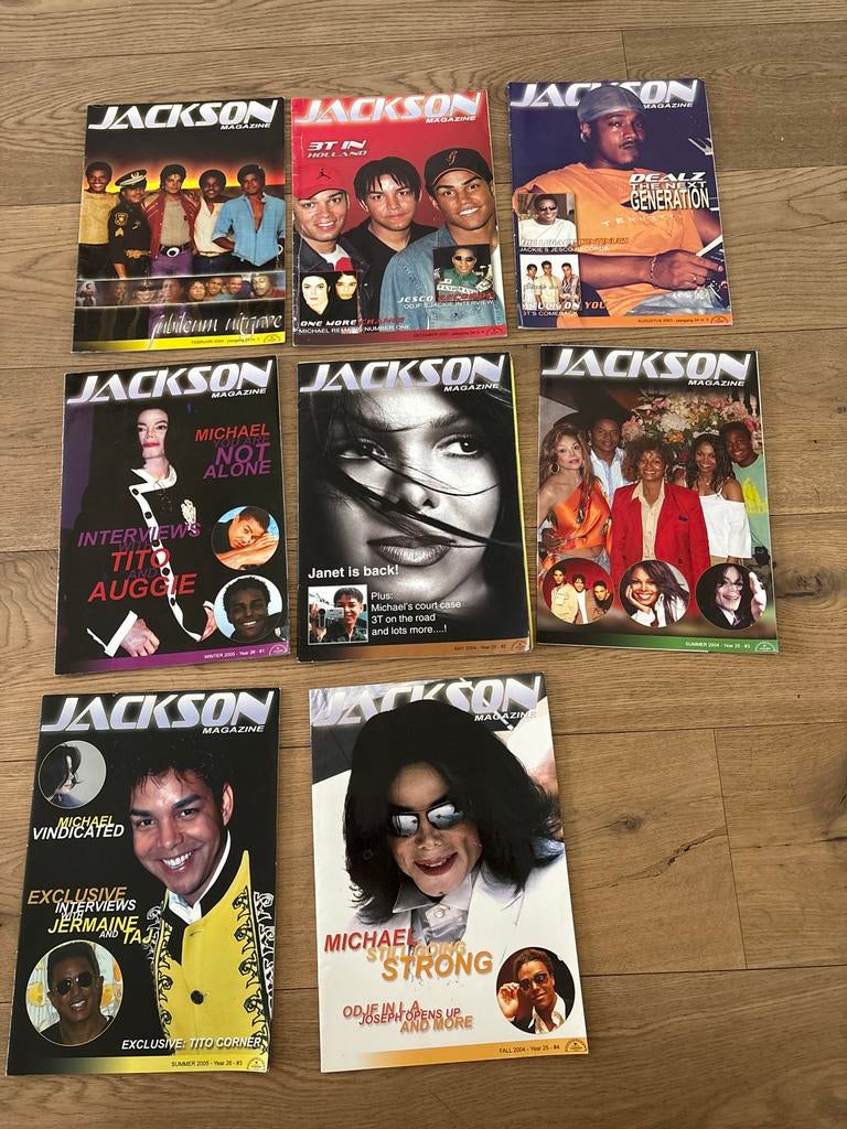 Jackson Magazine Collectie - 8 zeldzame edities, Ophalen of Verzenden, Gelezen, Muziek, Film of Tv