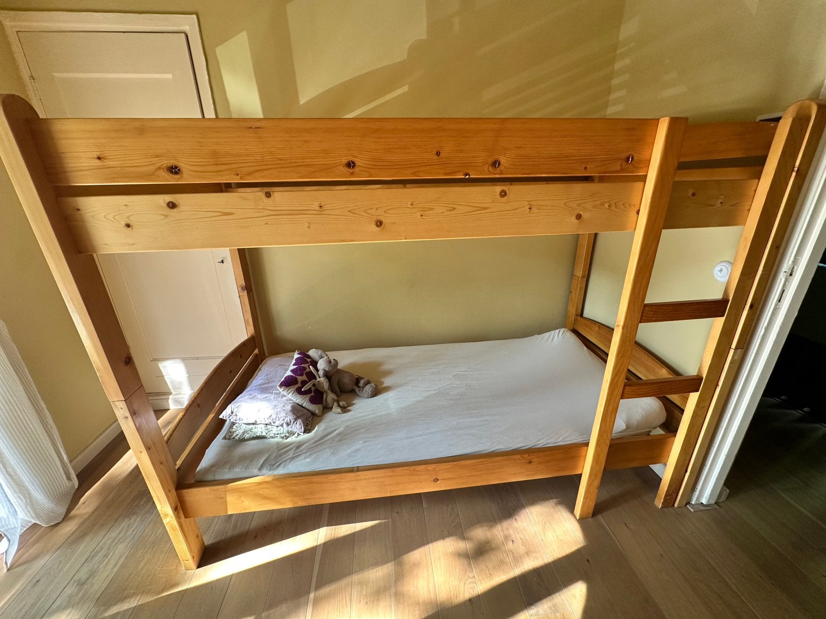 Stapelbed 90x200, Huis en Inrichting, Slaapkamer | Stapelbedden en Hoogslapers, Ophalen, Gebruikt, 90 cm, 160 tot 180 cm