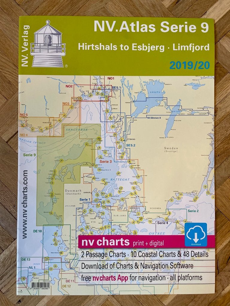 NV Charts - Serie 9 – Denemarken (Hirtshals to Esbjerg), Ophalen of Verzenden, Zo goed als nieuw, Boek of Waterkaart