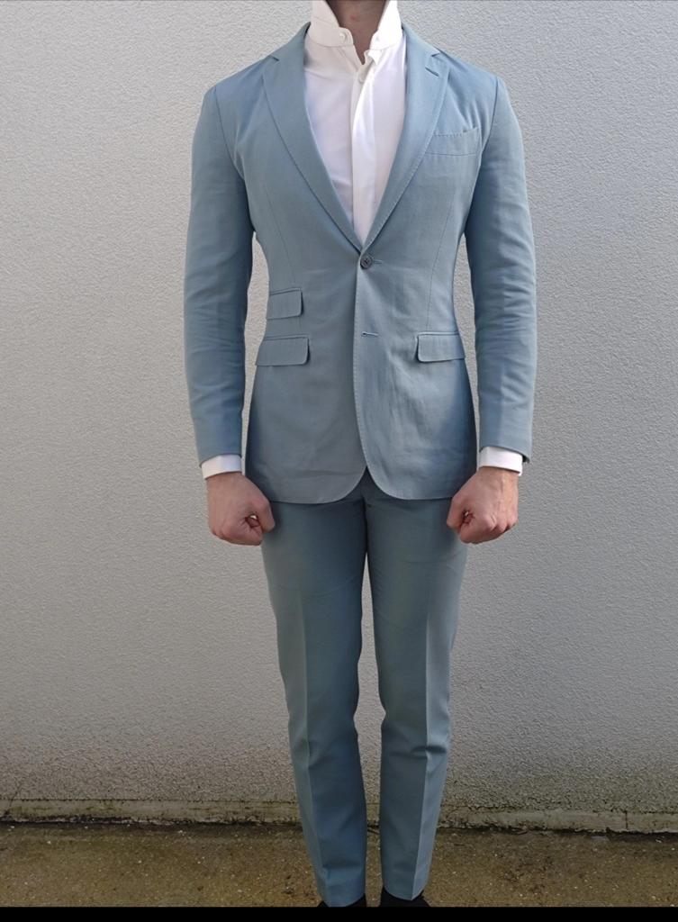 Suitsupply Stijlvol Herenpak, Ophalen, Blauw, Zo goed als nieuw, Maat 46 (S) of kleiner