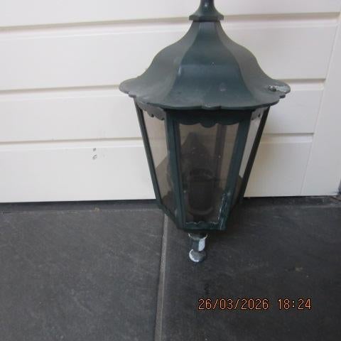 TE KOOP MOOI BUITENLAMP ZIE FOTO S, Tuin en Terras, Ophalen, Gebruikt, Wandlamp, Aluminium