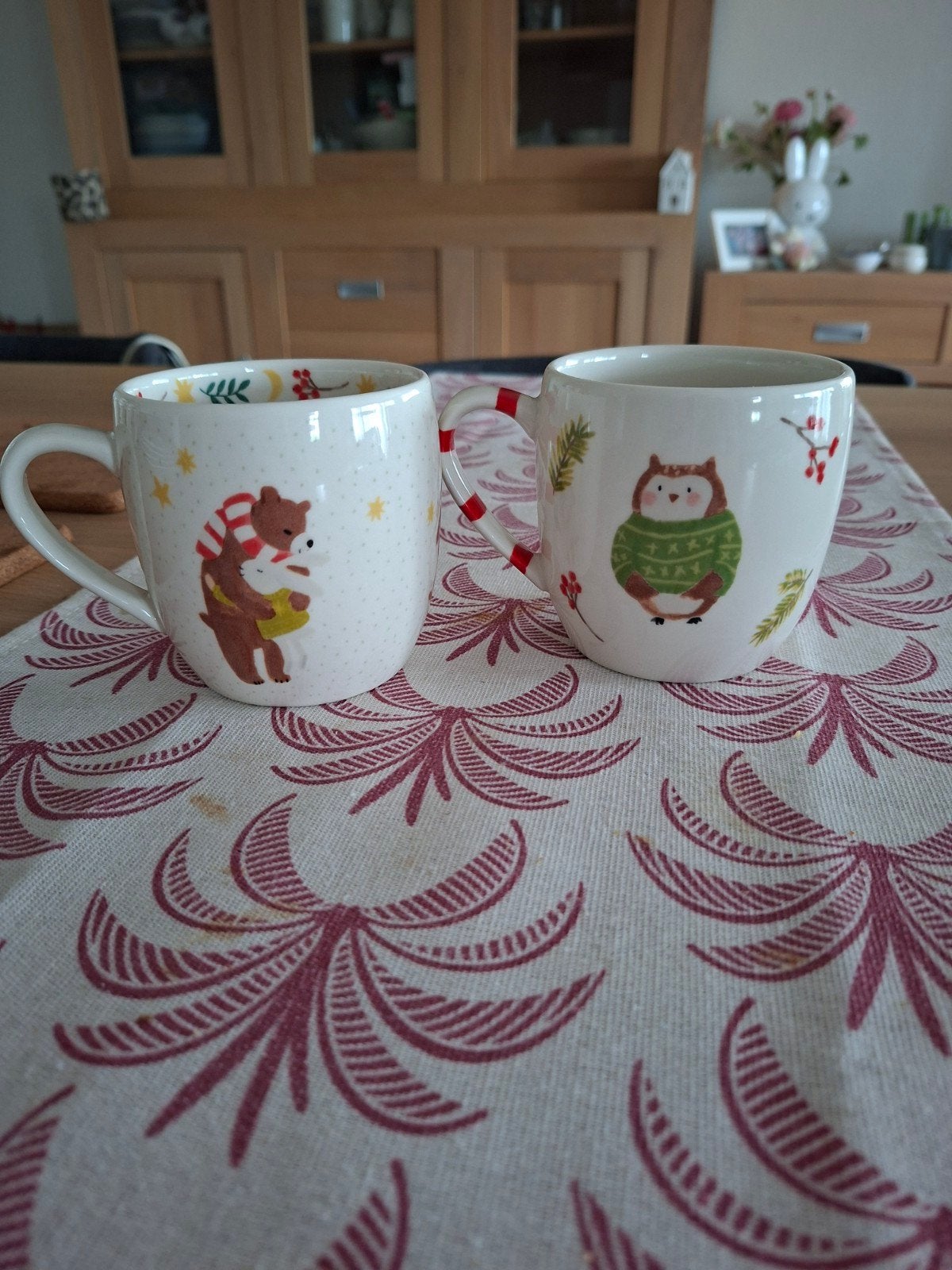 Dille & Kamille Kerst mokjes - Set van 2, Overige merken, Zo goed als nieuw, Overige stijlen, Aardewerk