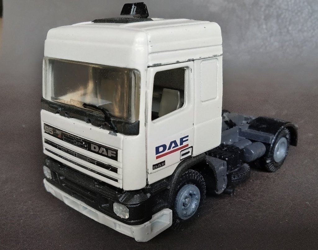 Tekno DAF 95 onderdelen parts vrachtwagen trekker 1/50, Ophalen of Verzenden, Gebruikt, Bus of Vrachtwagen, Tekno