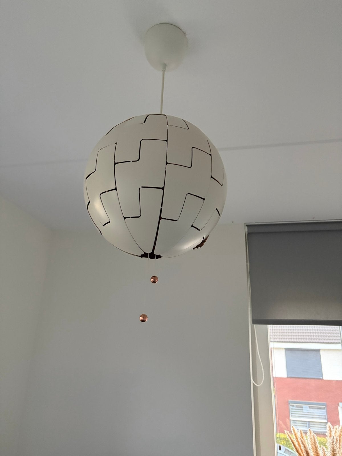 IKEA PS 2014 Hanglamp - Wit/Koper, Ophalen, Zo goed als nieuw, Metaal, E27 (groot)