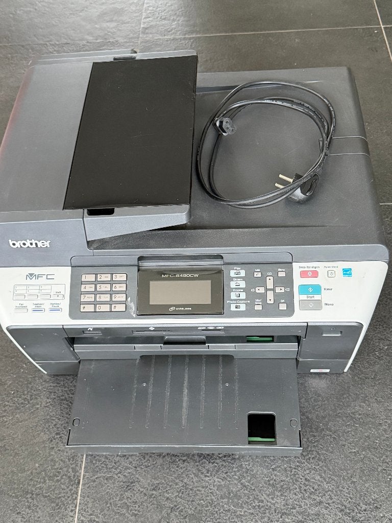 printer A3 all-inone Brother MFC-6490CW en nieuwe cartridges, Ophalen, Gebruikt, Inkjetprinter, All-in-one