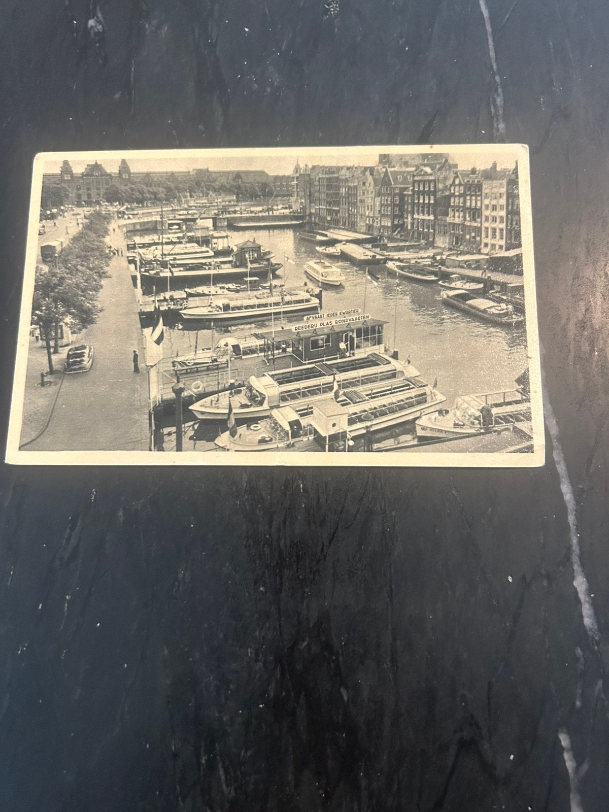 AMSTERDAM Reederij Plas rondvaart DAMRAK, Verzenden, 1940 tot 1960, Ongelopen, Noord-Holland