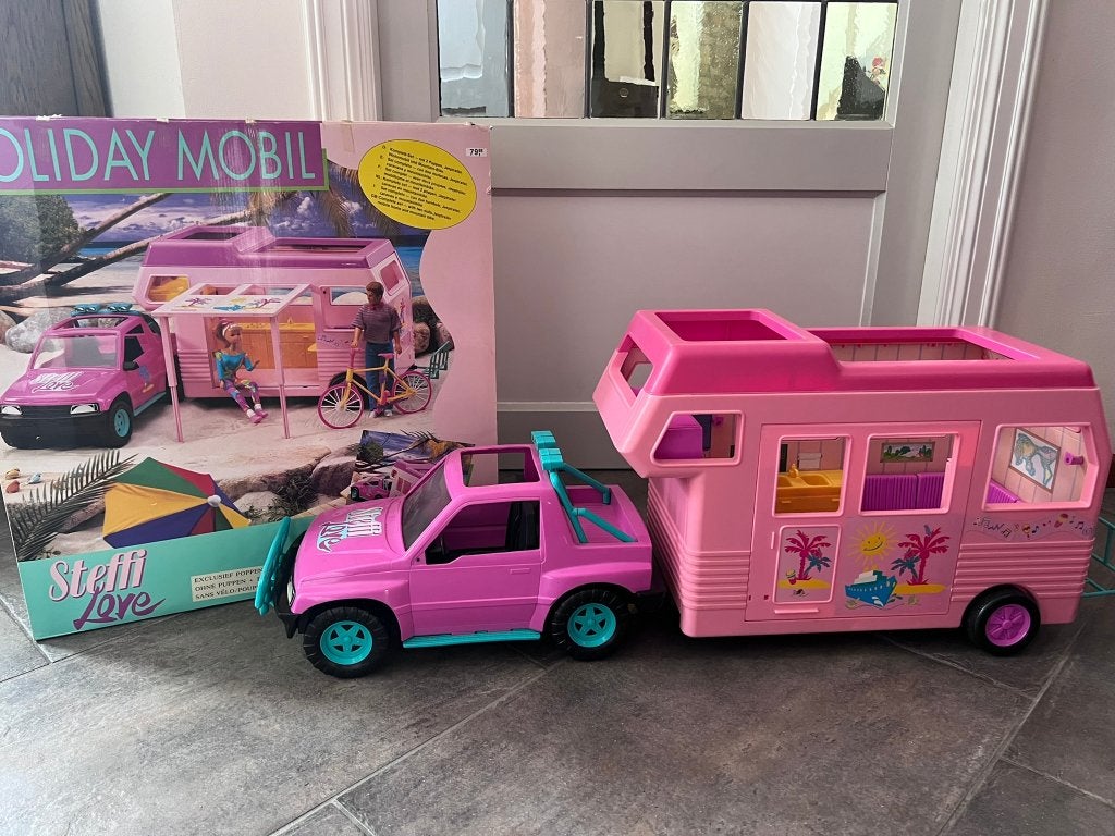 Holiday Mobil Steffi / Barbie (Auto+caravan/camper), Ophalen, Gebruikt, Toebehoren