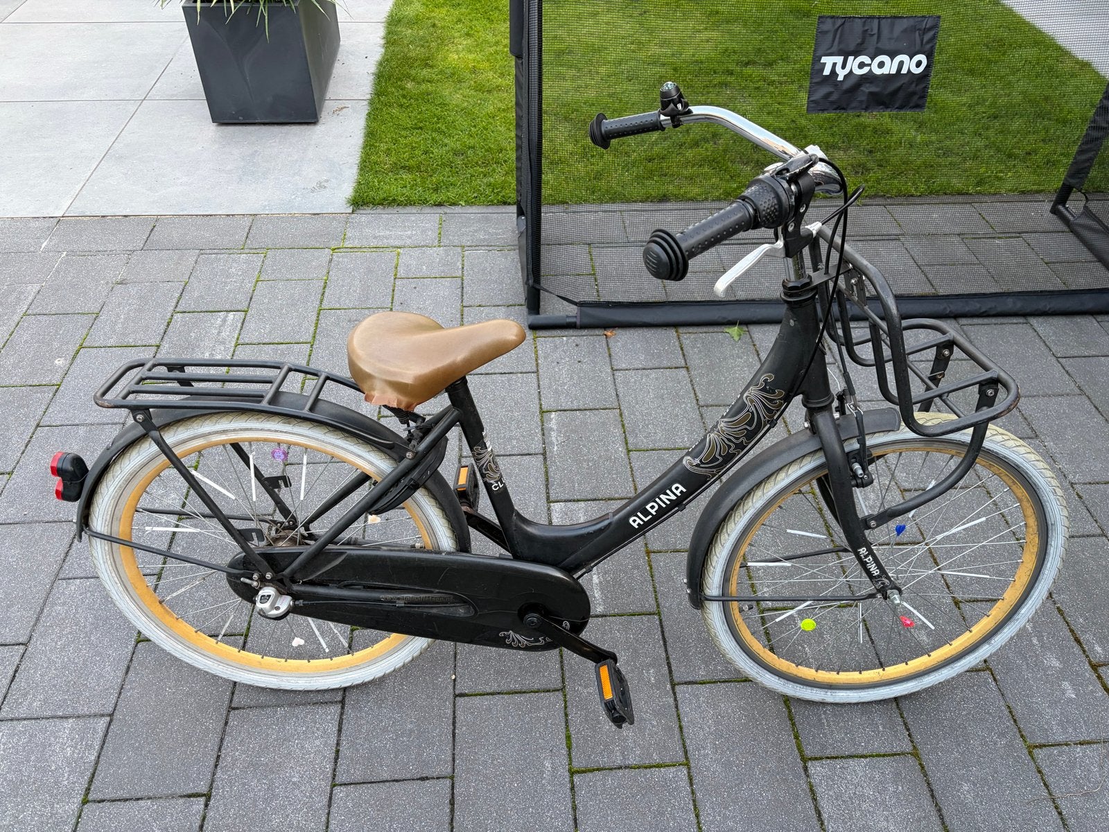 Gratis Alpina kinderfiets 24 inch opknapper, Fietsen en Brommers, Ophalen, Terugtraprem, Versnellingen, Gebruikt