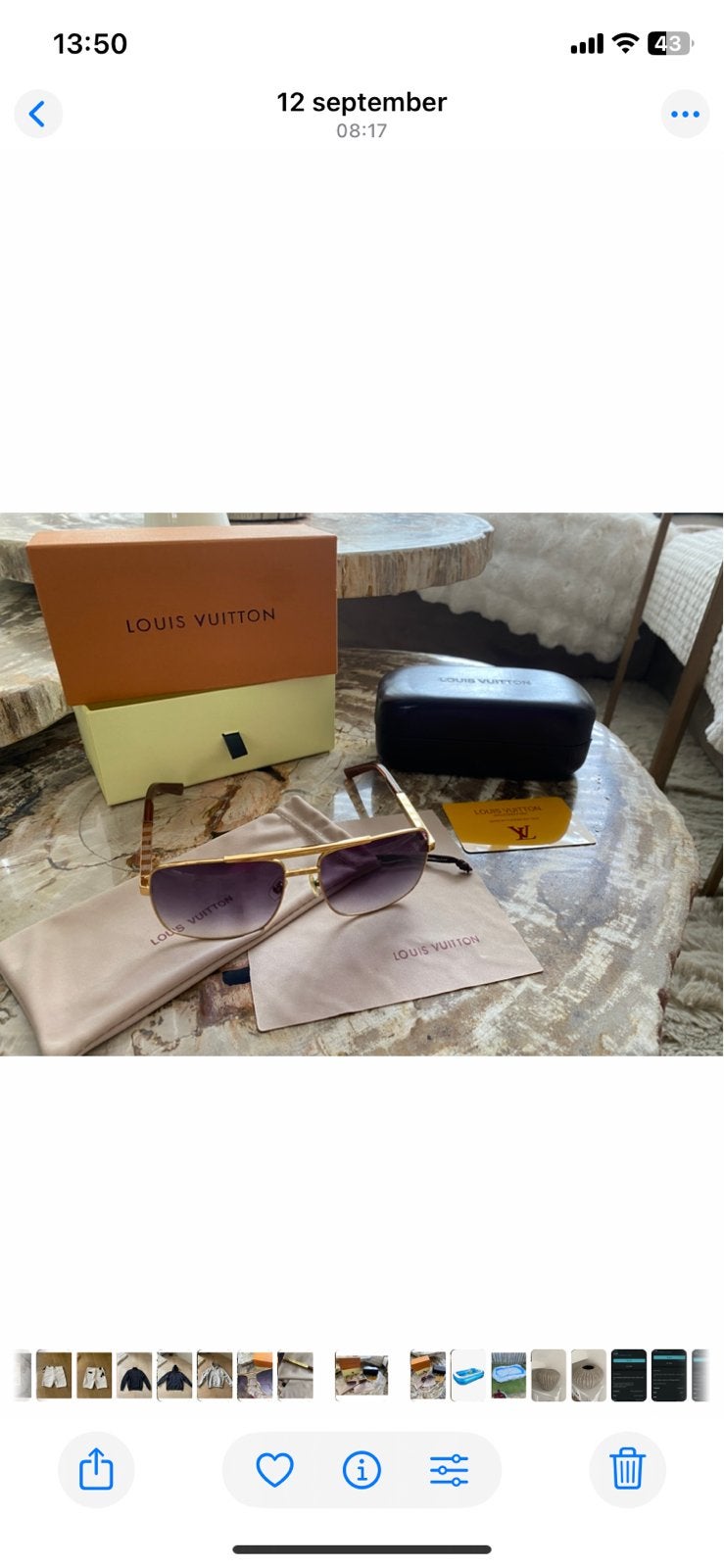 Louis Vuitton zonnebril Nieuw!, Overige merken, Zonnebril, Overige kleuren, Nieuw