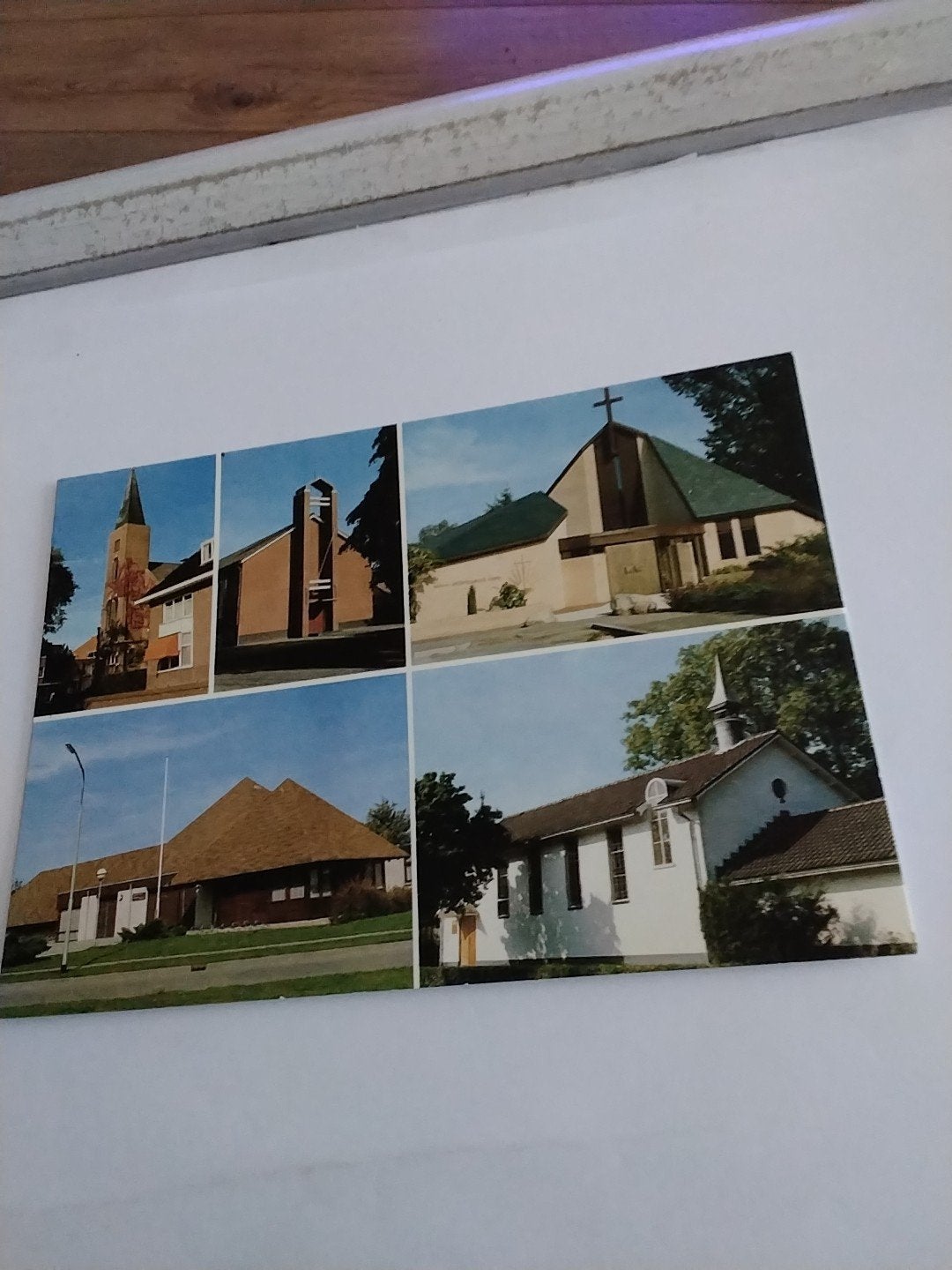 Ansichtkaart Hervormde Gemeente Haren (Gr.) - 5 kerken, Ophalen of Verzenden, Groningen