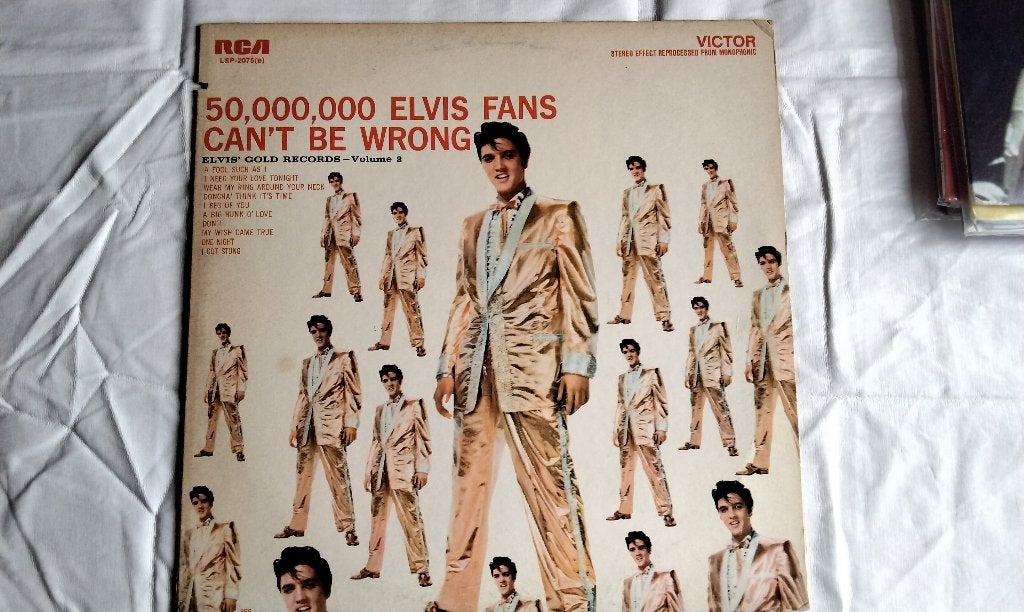 LP Elvis Presley 50,000,000 Elvis Fans Can't Be Wrong Gold, Ophalen of Verzenden, Gebruikt, Overige formaten