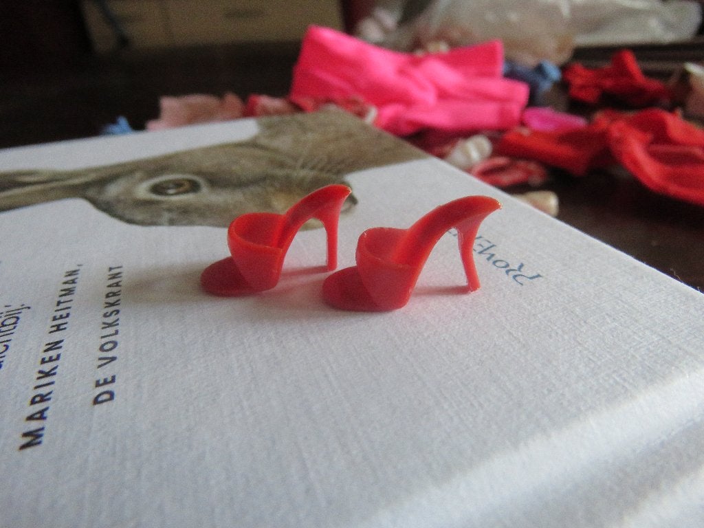 vintage barbie rode schoentjes, Ophalen of Verzenden, Gebruikt, Accessoires