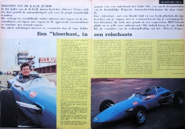 Artikel KACB en MEP Citroen racewagen 1970 auto racing, Ophalen of Verzenden, Zo goed als nieuw, Citroën