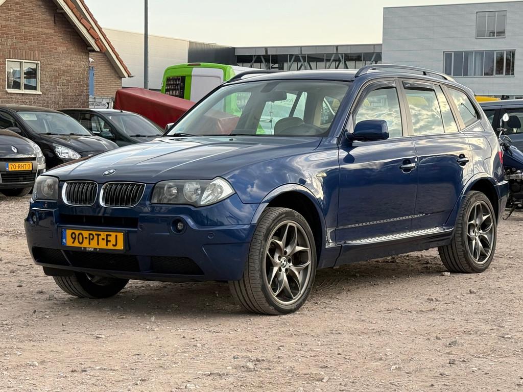 BMW X3 2.5i Executive/ AUTOMAAT/ VELGEN/ LEDER, Automaat, Blauw, Bedrijf, Vierwielaandrijving