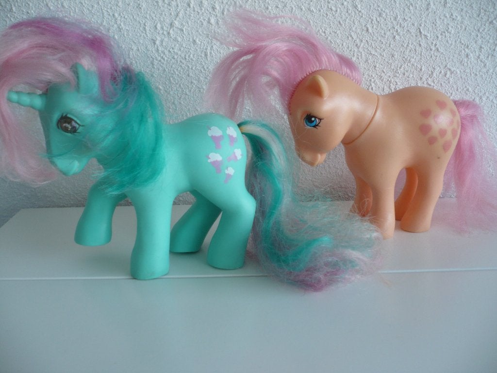 Vintage My Little pony.( 1982 en 1985 ), Kinderen en Baby's, Speelgoed | My Little Pony, Ophalen of Verzenden, Gebruikt