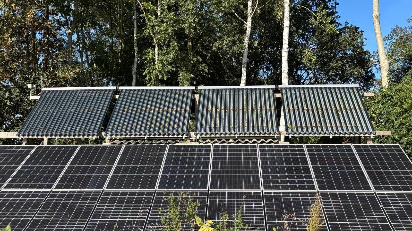 72 heatpipes over 4 racks - zonnecollectoren, Ophalen, Gebruikt