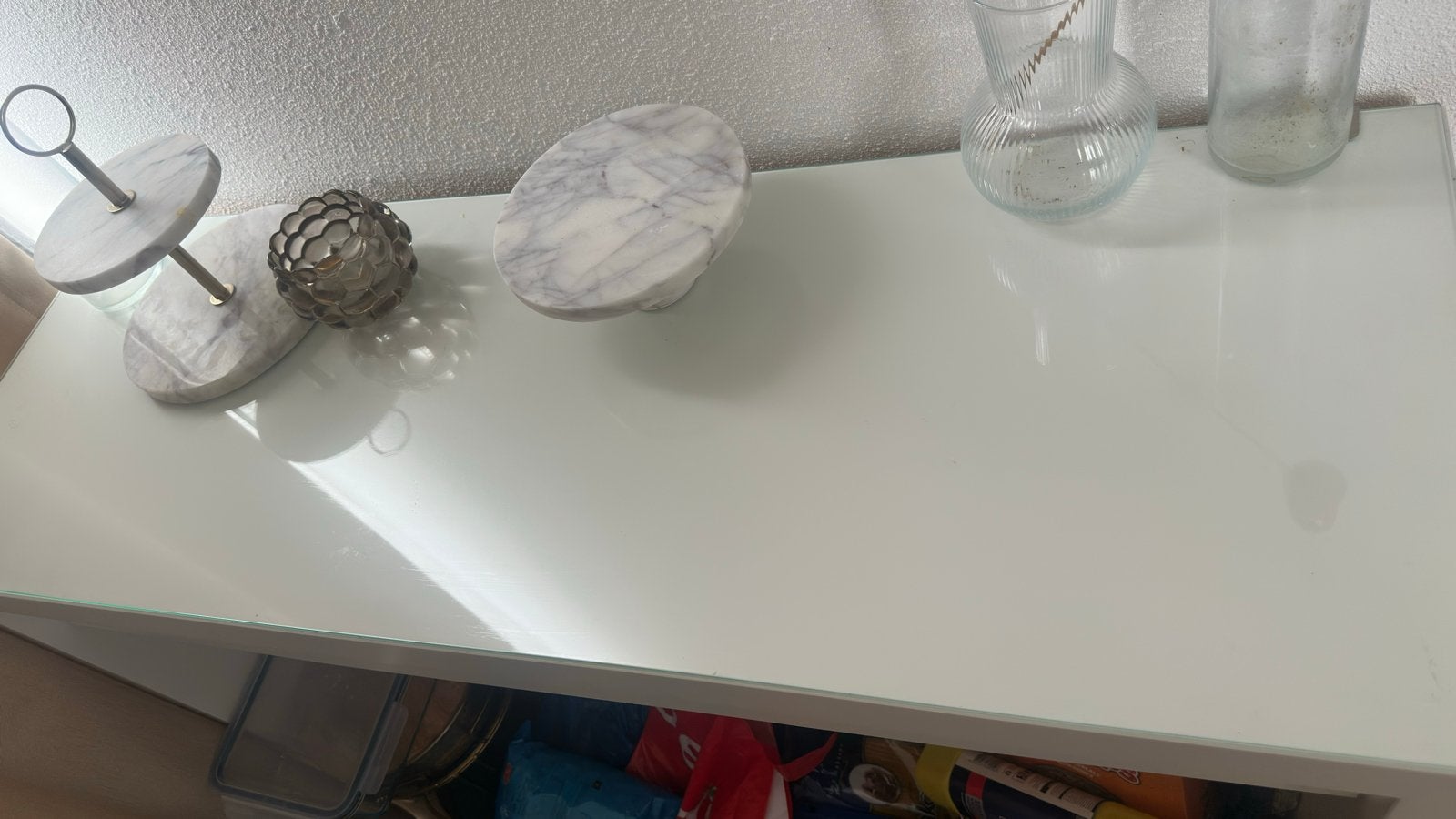 Makeup tafel Ikea, Ophalen, Gebruikt, 100 tot 150 cm, Glas