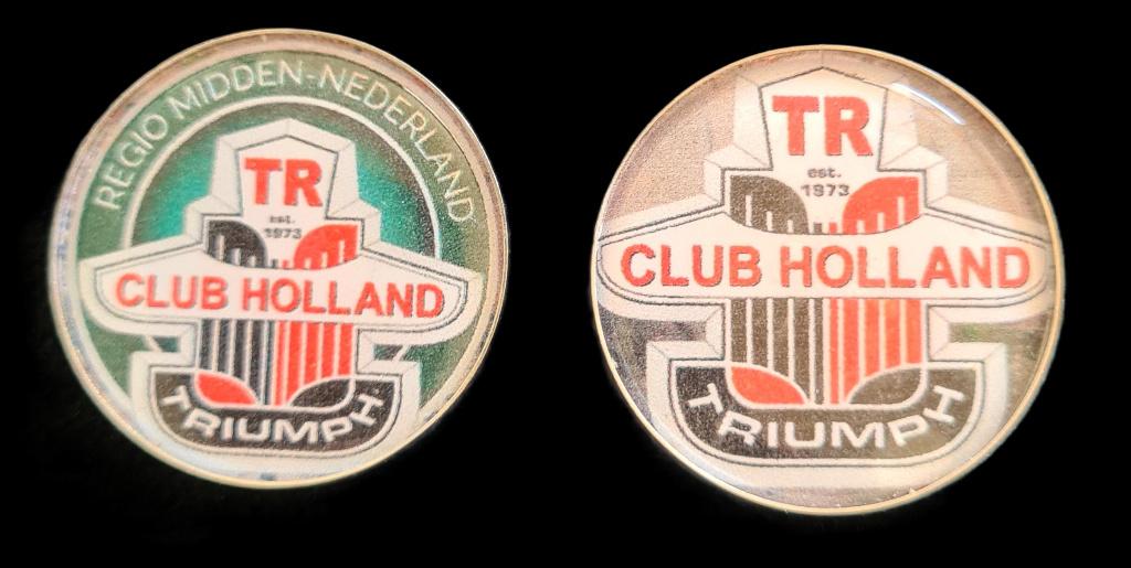 Triumph Club Holland buttons, Verzenden, Nieuw, Overige onderwerpen, Speldje of Pin
