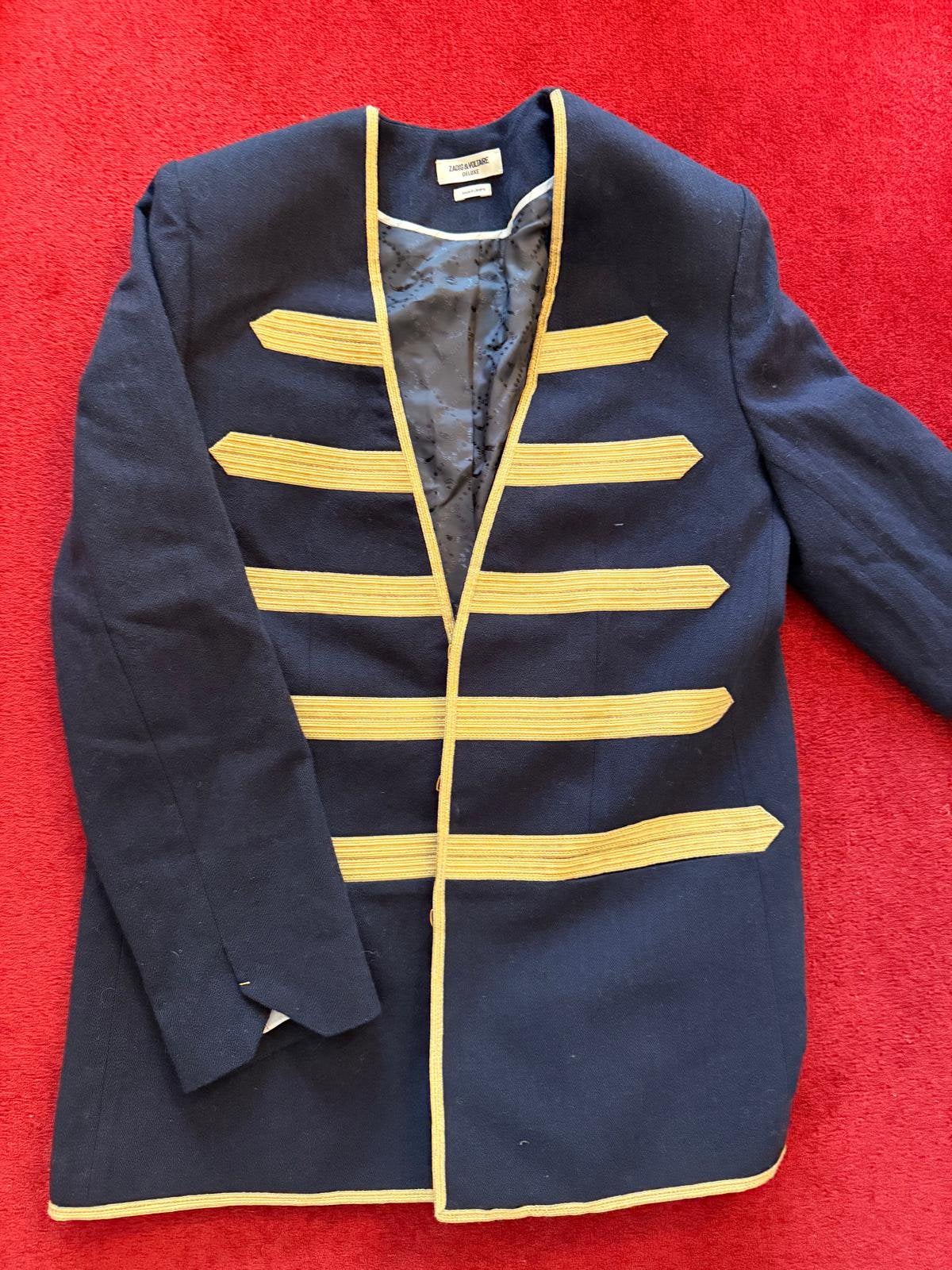 Zadig & Voltaire blazer jasje, wol. Blauw., Ophalen of Verzenden, Zo goed als nieuw, Maat 38/40 (M), Blauw