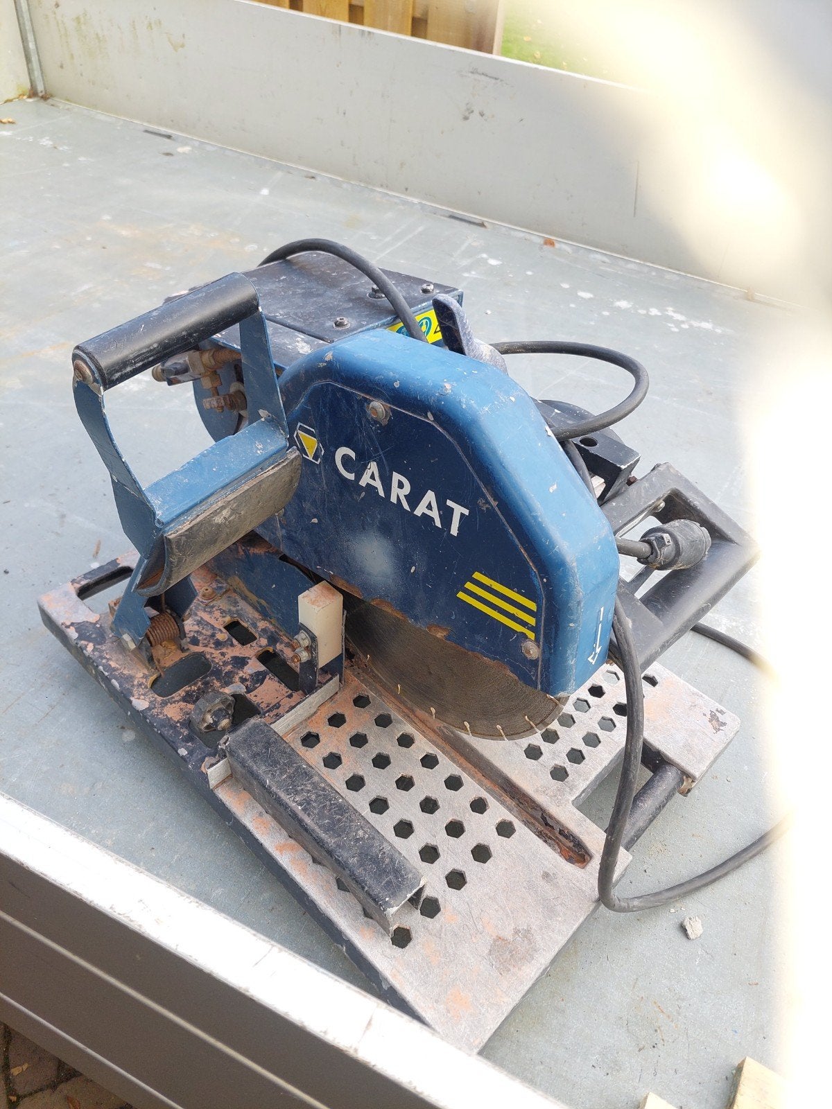 Carat Tegelzaagmachine - Gebruikt, Doe-het-zelf en Verbouw, Ophalen, Gebruikt, Cirkelzaag, 70 mm of meer