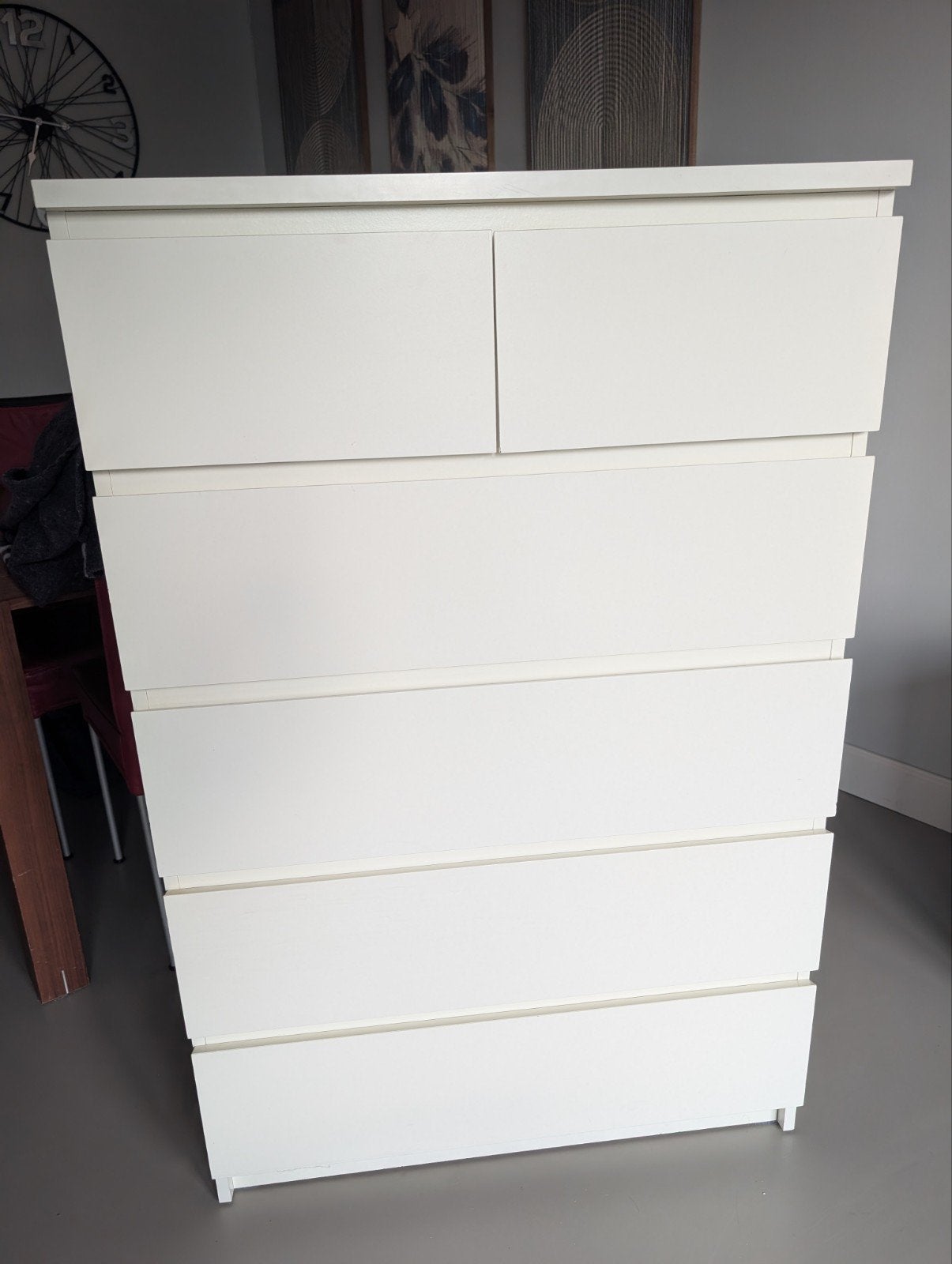 Ikea Malm kast met zes lades, 70x50x120 cm, Ophalen, Gebruikt, 50 tot 100 cm, Met lade(s)