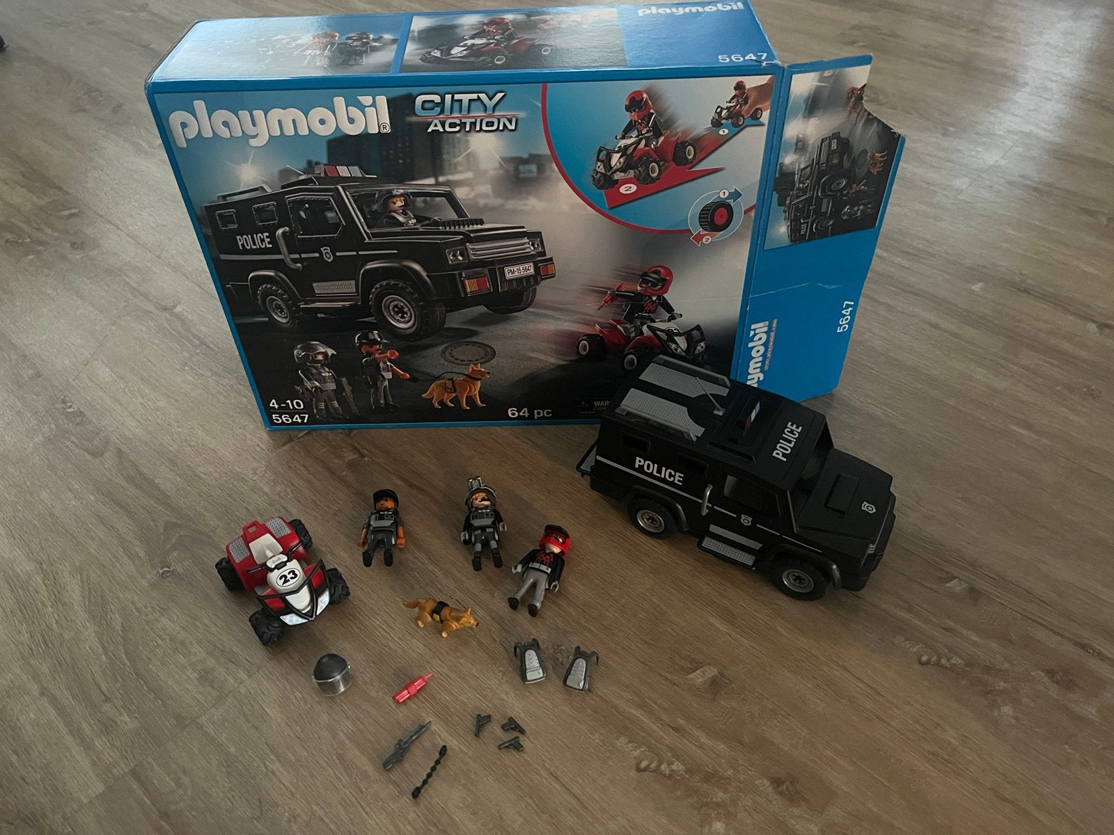 Playmobil City Action Politie SWAT-voertuig 5647, Ophalen, Gebruikt, Complete set, Voertuig