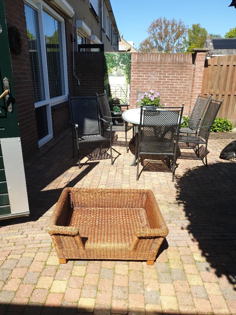 Rotan hondenmand, Dieren en Toebehoren, Hondenmanden, Gebruikt, Riet, Ophalen of Verzenden