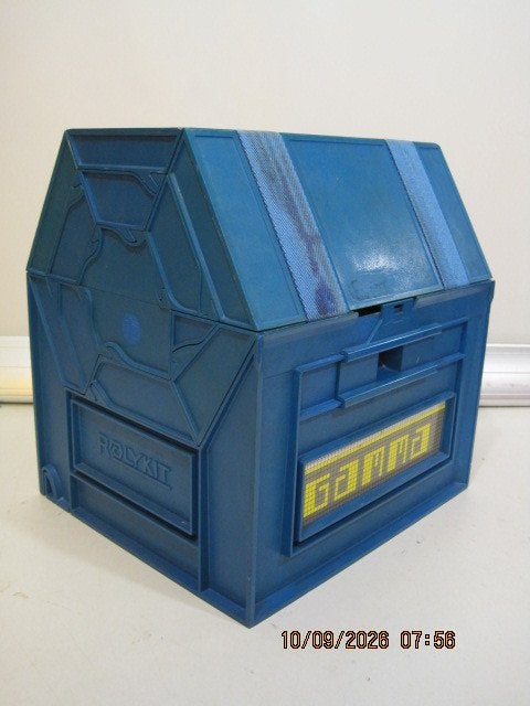 rolykit opbergbox design box (399), Antiek en Kunst, Ophalen of Verzenden, Overige typen, Blauw, Kunststof
