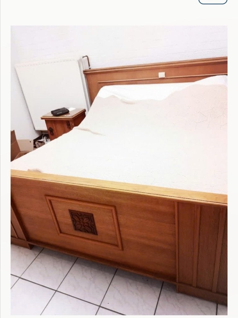 2 persoonsbed en 2 kastjes, Ophalen, Gebruikt, Tweepersoons, 160 cm